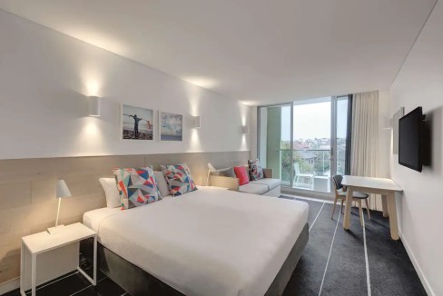 Modern Bondi Beach apartment with stylish decor and balcony views.